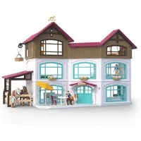 Schleich® Spielwelt HORSE CLUB, Lakeside Villa & Paddock (42785), (157-tlg)