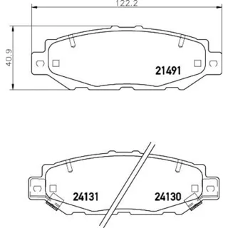 Hella Bremsbel?ge hinten Lexus Gs Toyota Supra 3,0
