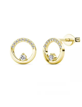 Clarine Ohrringe - Gold und Kristall