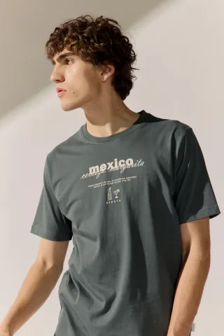 BASEFIELD - Rundhals T-Shirt 1/2 Arm midnight moss - Gr. - 3XL