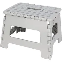 Koopman Tritthocker Kinderhocker Klapphocker 29x22x22 cm Anti Rutsch Rosa / Grau / Grün (Stück, 1 St., Packung), Grau, Anti-Rutsch, 29x22x22cm, Kunststoff, max. 100kg