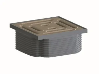 Dallmer Aufsatz DallDrain Pure, beige, 100 x 100 mm, 518002 518002