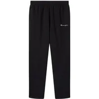 Champion Trainingshose Icons Herren Fleece-Hose mit geradem Saum Schwarz