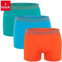Gomati Boxershorts Herren Seamless Pants (3er Pack) Microfaser-Elasthan Boxershorts
