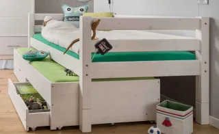 Jugendbett mit Stauraum und Gästebett
