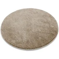 Karat Badematte Karat Hazy Rund, Viele Farben & Größen, Polyester, rutschfeste Latexbeschichtung, waschmaschinenfest, Polyester, extra weicher Flor