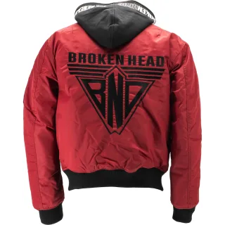 Broken Head Bomberjacke BND Logo Rot