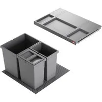 Hailo Einbaumülleimer Abfallsammler Allegro System 295 18/8/8/D