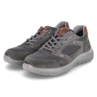 Jomos Halbschuhe - Gr. 42 - Grau - Leder & Textil