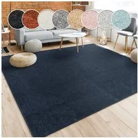 Paco Home Teppich Porto 890, rechteckig, Höhe: 13 mm, Kurzflor, Uni-Farben, ideal im Wohnzimmer & Schlafzimmer