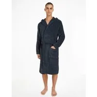Tommy Hilfiger Underwear Bademantel, Kurzform, Baumwoll-Webfrottier, Gürtel, mit aufgesetzten Taschen