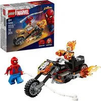 LEGO® Spider-Man vs. Ghost Rider auf seinem Motorrad (76335) Konstruktionsspielsteine, (72 St), LEGO Super Heroes, Made in Europe