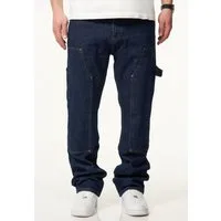 DAILY COTTON Straight-Jeans DCPONTON Herren Lange Carpenter Hose Jeans Straight-Fit Loose-Fit