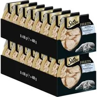 Sheba SHEBA® Schale Filets Nachhaltiger Weißfisch 16 x 60g, Nassfutter für: Katze