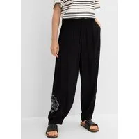 bonprix Haremshose aus Viskose, lockere Passform, mit Mandala-Print, Casual Stil