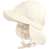 MAXIMO Schirmmütze BABY-Schildmütze, Nackenschutz Bindeband, UV (1-St) Popeline