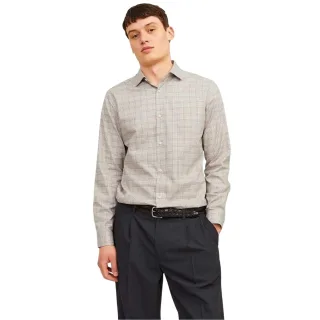 Jack And Jones - "Parker" Formelles Hemd für Herren, Mit Bündchen (Grau)
