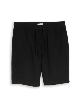 Denim Tom Tailor - TTRELAXED Shorts mit Leinenanteil black - Gr. - L
