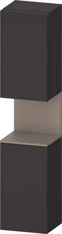 Duravit Qatego Hochschrank Graphit Supermatt 400x360x1760 mm - QA1346L43800000 QA1346L43800000