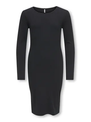 KIDS ONLY - KOGBELFAST LIFE L/S MIDI DRESS JRS NOOS Black - Gr. - 146/152