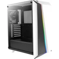 Cylon Pro, Tower-Gehäuse weiß/schwarz, Tempered Glass