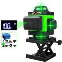 Fasget Laserwasserwaage, 4D 16 Linien Kreuzlinienlaser Linienlaser 360°