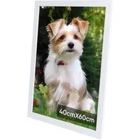 lindahandel Bilderrahmen MDF Bilderrahmen mit bruchsicherem Acrylglas,Für Puzzle Fotos &Poster, Posterrahmen 40x60 cm zum Aufhängen Rahmenmit bruchsicherem Acrylglas