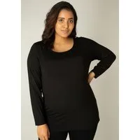 Base Level Curvy Langarmshirt mit Rundhalsausschnitt
