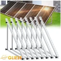 GLIESE Solarmodul Balkonkraftwerk Halterung für Flachdach, 114 cm Solarpanel Halterung, (8-St., Solarmodul-halterungen, Montagezubehör)