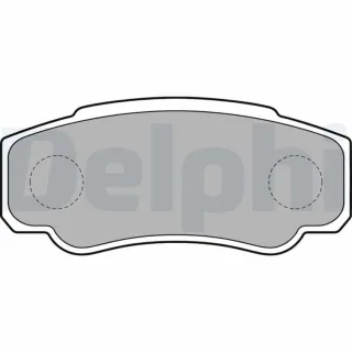 Delphi Bremsbel?ge hinten Citroen Fiat Peugeot LP1790
