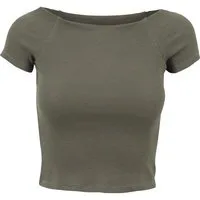 URBAN CLASSICS T-Shirt Urban Classics Damen Ladies Off Shoulder Rib Tee (1-tlg)