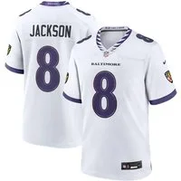 Nike Footballtrikot Nike Trikot Baltimore Ravens Nike Road Jersey Jackson 8