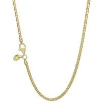Seinerzeit FLORA & FAUNA Silberkette Boxkette 1.9 vergoldet 45cm, Schmuck aus 925 Sterling Silber (Zeitloser Damen- und Halsschmuck – ein besonderer Begleiter im Alltag und zu besonderen Anlässen, 1-tlg., inkl. Geschenkverpackung für Frauen ob Freund