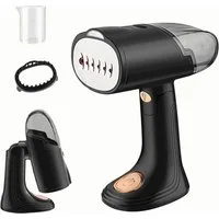 Feelhap Reise-Dampfbügeleisen Vertikales Dampfbügeleisen 1500 W 130 ml mit Dampfbürste, faltbar, 1500 W, 1500 W, klappbarer Griff, 130-ml-Tank, Bürstenaufsatz