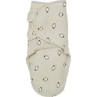 Meyco Baby Pucksack Penguin Soft sand (100% Baumwolle, 1 tlg., 0-3 maanden - 1-pack), 0-3 maanden - 1-pack
