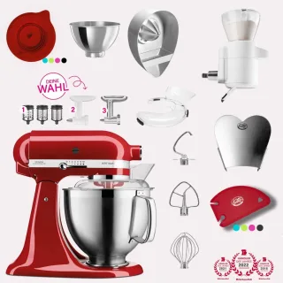 KitchenAid Artisan 4,8 Liter KSM185 Spar-Set mit Sieb mit digitaler...