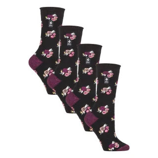4 Paar Damen UltraLite Leichte Thermosocken