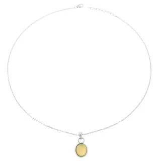 Orphelia Damen-Kette aus 925er Sterlingsilber mit Anhänger – Silber ZH-6040/2