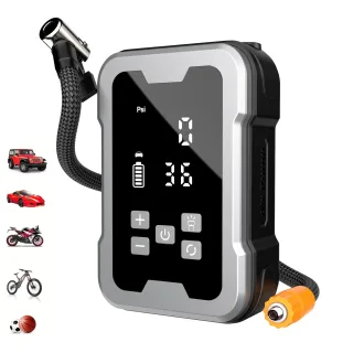 XANES 150PSI Portable Wireless Tire Inflator Digital Display Electric Air Pump with Tire Pressure Monitoring LED Light T