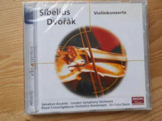Violinkonzerte [Audio CD] Salvatore Accardo Colin Davis London Symphony Orchestra Concertgebouw Orchestra Jean Sibelius Anton Dvorak