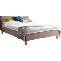 meise.möbel Polsterbett Lena in verschiedenen Breiten und Farben erhältlich, Breite 120cm & 140cm, mit Holzfüßen