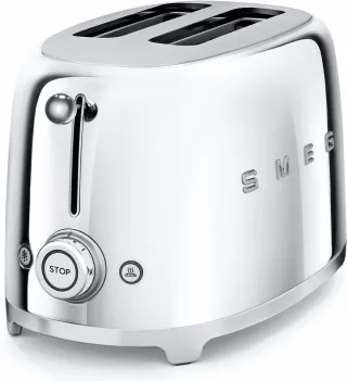 Smeg Toaster "TSF01SSEU" 2 kurze Schlitze für 2 Scheiben 950 W