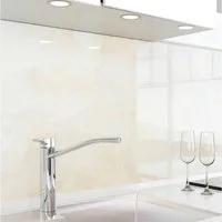 danario Küchenrückwand Folie selbstklebend, Glasoptik, Spritzschutz Küche, ablösbar - 0,8 mm