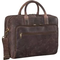 Benthill Aktentasche Echt Leder Laptoptasche Notebooktasche Umhängetasche Laptoptasche, Schultergurt / Umhängegurt Reißverschlussfach