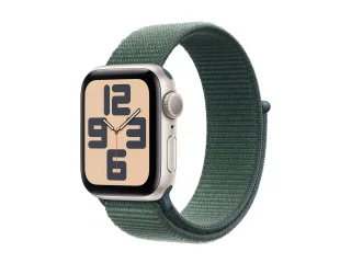 Apple Watch SE (2022) (GPS) 40mm Polarstern mit Sport Loop seegrün | mxeh3qf/a |