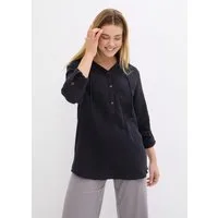 bonprix Schlupfbluse (1-tlg) Loose fit, für Frühling und Sommer, aus Baumwolle, Musselin-Tunika