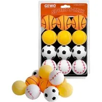 Gewo Tischtennisball 12 Bunte, Sports-Mix 40+, Ping Pong Bälle (12-St)