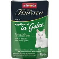 Animonda vom Feinsten Raffinesse in Gelee Adult reich an Huhn mit Wild 85 g - 2, für: Katze