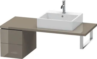 Duravit L-Cube Unterschrank für Konsole Flanell Grau Hochglanz 320x547x400 mm - LC583508989 LC583508989