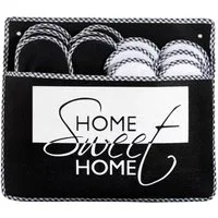 ONVAYA ABS Gästepantoffel Home Sweet Home, 6er Set, Antirutsch, Hausschuhe Pantoffel